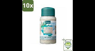 10 x Kneipp - Voetbadzout - Cooling - Aloe Vera & Watermunt - 600 g - Grootverpakking - Voetbadzout - Verkoelende Voetbad - Voeten Verzorgen - Aloë Vera - Watermunt