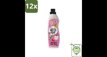 Marcel's Green Soap - Vloeibaar Wasmiddel - Patchouli & Cranberry - Effectief & natuurlijk - 23 Wasbeurten - 1 liter - Voordeelverpakking - 12 stuks - Wasmiddel - Biologisch wasmiddel