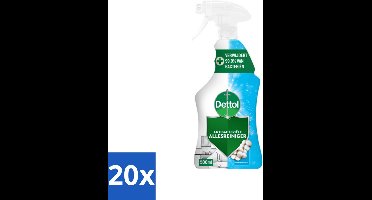 20 x Dettol - Allesreiniger Spray - Power & Fresh - Katoenfris - 500 ml - Allesreiniger Spray - Vet En Vuil Verwijderen - Keukenvet Reinigen - Badkamervuil Verwijderen - Hygiëne