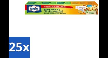 Toppits – Magnetronfolie 2-in-1 – 15 m - Bulkverpakking - 25 stuks