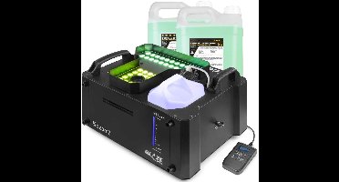 BeamZ BLAZE2200 rookmachine - Horizontale en verticale rook - 48x 4W RGBA LED’s - Met 10L vloeistof