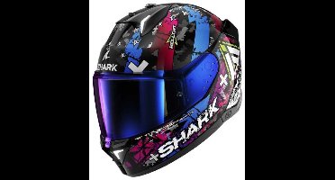 Shark SKWAL i3 Hellcat Zwart Chrom Blauw KUB Integraalhelm - Maat - Helm