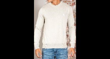 BOSS Pullover Kanovano Greige - Maat L - Heren - Pullovers