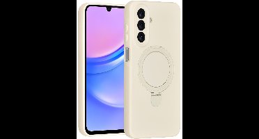 TUNIQ Back cover - Galaxy A17 - Antique Wit - Met Magsafe Ring Stand - Valbescherming