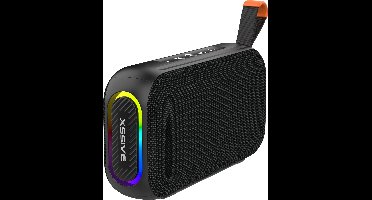 Xssive BSP21 Draadloze Bluetooth Speaker - Compacte Stereo Speaker - 8W - Met RGB verlichting - USB/SD/FM-Radio - Draagbaar - Zwart
