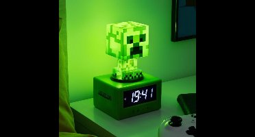 Paladone Minecraft Creeper Wekker - Iconisch alarm met nachtlampje - 16 cm
