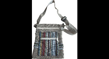 Unisex-Jute Shoulder Bag, Fair trade, Hand made, 100% sustainable, Anti-pickpocket Design