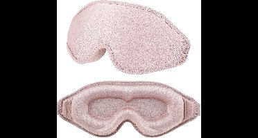 Oogmasker Slaap - Slaapmasker Vrouwen & Mannen - Extra Zacht - Roze