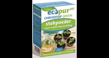 BSI - Ecopur Chryzotop Groen - Stekpoeder voor een betere wortelvorming bij planten - Plantenverzorging - 25 g