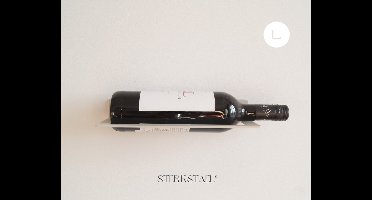 STERKSTAEL Dionysos Greige - wijnrek voor aan de muur metaal - wijnfleshouder - poedercoating - staal - kleur grijs beige - 1 stuk