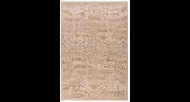 Vintage Vloerkleed | Tapijt | Verona | Medaillon | Beige | 160x230 cm