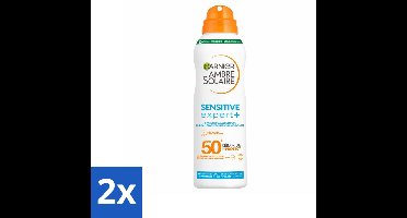 Garnier - Ambre Solaire - Mist Spray - Sensitive Expert+ - SPF 50+ - 150 ml - Voordeelverpakking - 2 stuks