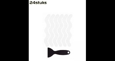 24 Stuks - Zelfklevende Anti Slip Strips Stickers - S-vormige antislipstickers - 1,3 x 18 cm - Veiligheid in de badkamer - Antislip voor de douche - Wit