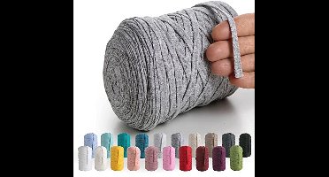 MeriWoolArt® Natuurlijk Breien Katoenen Draad 10 m 150 m T-Shirt Stof Garen Katoenen Touw voor Macramé Dromenvanger, Macramé Muur Hanger, Plantenhanger, Decoratie Macramé DIY