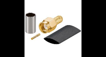 Goobay 51697 RP-SMA Zwart, Goud, Zilver kabel-connector