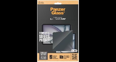 PanzerGlass Screenprotector geschikt voor Apple iPad Air 11 Inch (2024) Glazen | PanzerGlass Ultra-Wide Fit Privacy Screenprotector Privacy - Case Friendly