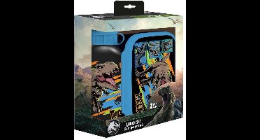 Jurassic World Lunch Set – Lunchbox + Drinkfles – Kids Lunchset - Schoolset - Broodtrommel