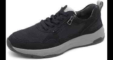 Waldläufer Heren Sneaker - 713003-403-857 Blauw - Wijdte H - Maat 10 (44.5)