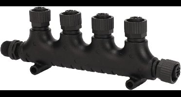 T Connector voor NMEA 2000 N2K - 4 Poort - 5Pin M12 Draad - IP67 Waterdicht - Garmin Netwerken - Lowrance Simrad B&G Navico Plug-and-play Bootaccessoires