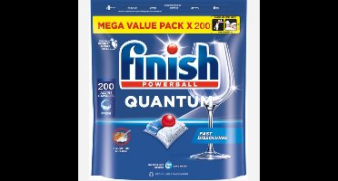 Finish Vaatwastabletten Quantum All in 1 Regular - 200 stuks
