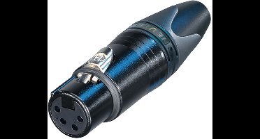 Neutrik NC4FXX-BAG XLR 4-pins (v) connector / zwart