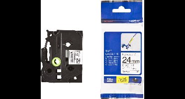 Labeltape flexibel Brother TZe-FX, TZ-FX TZe-FX251 Tapekleur: Wit Tekstkleur:Zwart 24 mm 8 m