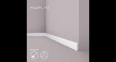 Plint NMC FT2F WALLSTYL Noel Marquet Sierlijst Wandlijst Frieslijst modern design wit 2 m