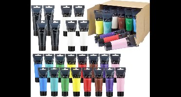 Acrylverf Set 24pcs - Hobbyverf Tubes 75ML - Schilderen voor beginners en gevorderde kunstenaars