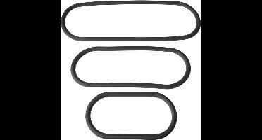 PerfectFitBrand - XPlay Slim Wrap Ring - Cockring 3-Pack - 3 Stuks black