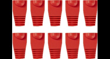 Nedis Trekontlasting | RJ45 | 10 Stuks | PVC | Rood | Polybag