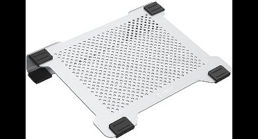 Orico - Multifunctionele Aluminium Laptopstandaard/Cooling Pad - Warmtegeleiding, Kabelmanagement en Ergonomische houding - voor Laptops tot 15 Inch - Mac Style - Zilver
