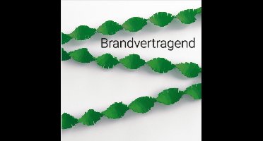 Draaiguirlande Groen  24 meter Brandvertragend, Carnaval, Themafeest, Verjaardag