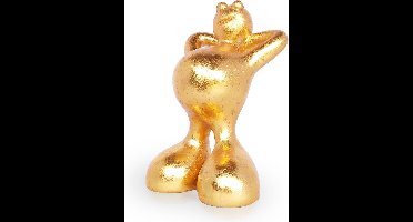 Bestel Kunst Object 'De Relaxte Manager' Goud van Niloc Pagen