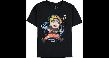 Naruto - Naruto Print Kinder T-shirt - Kids 134 - Zwart