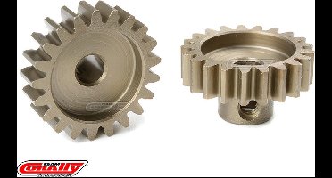 Team Corally - M1.0 Motortandwiel - Kort - Gehard staal - 21 Tanden - Motoras dia. 5mm