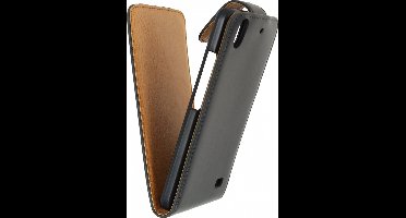 Huawei Ascend G620s Hoesje - Xccess - Serie - Kunstlederen Flipcase - Zwart - Hoesje Geschikt Voor Huawei Ascend G620s