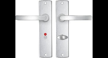 AXA Curve Basic Deurbeslagset – TL63-8 – Kruk op Schild voor Toilet en Badkamer – Aluminium