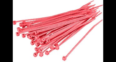 TRU COMPONENTS 1593698 TC-CV150S203 Kabelbinder 155 mm 2.50 mm Rood 100 stuk(s)