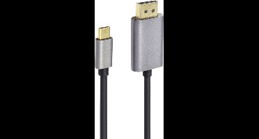 Renkforce RF-4600984 USB-C-displaykabel USB-C / DisplayPort Adapterkabel USB-C stekker, DisplayPort-stekker 1.00 m Zwar