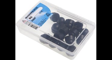 Deltafix Moerdoppen Nylon Zwart M8 15 stuks