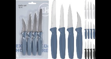 Excellent Houseware 4-Delige Set Keukenmesjes Assorti