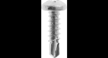 Plaatschroef. Parker.zelfborend. 4.2 x 13mm. lang. Metaal-Schroeven. Cilinderkop. Verzinkt. 22 stuks. Homefix.