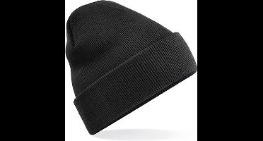 New Age Devi - "Zwarte 'Original Cuffed Beanie' - Stijlvol en Warm"