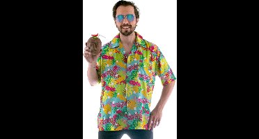 Aloha shirt Demi met palm print