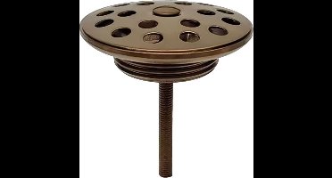 Sanifun Peri Afvoerplug Rooster 5/4 – Geborsteld Brons Koper | Rond Messin