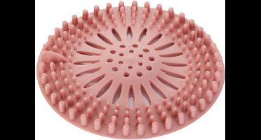 New Age Devi - Voorkom verstoppingen met deze Afvoerzeef - Roze | Silicone | Voor Keuken en Badkamer | Anti-Haar | Anti-Verstopping | Ontstopper | Gootsteen Zeef