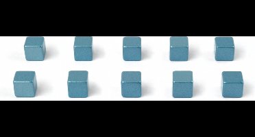 Trendform Magnet kubiq - set van 10 - Blauw