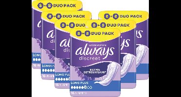 Always Discreet Verband Voor Urineverlies Dames Long Plus - 6 x 16 Verbanden