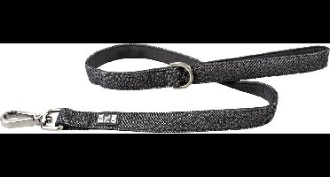 Duvoplus - Uitlaatriem Voor Dieren - Hond - City Ny Leiband Nylon Reflecting S-m 120cm/15mm Zwart - 1st