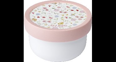 Mepal fruitbox Campus Little Dutch - 300 ml - Inclusief fruitvorkje - Sluit goed af - Snackdoosje - Flowers & Butterflies